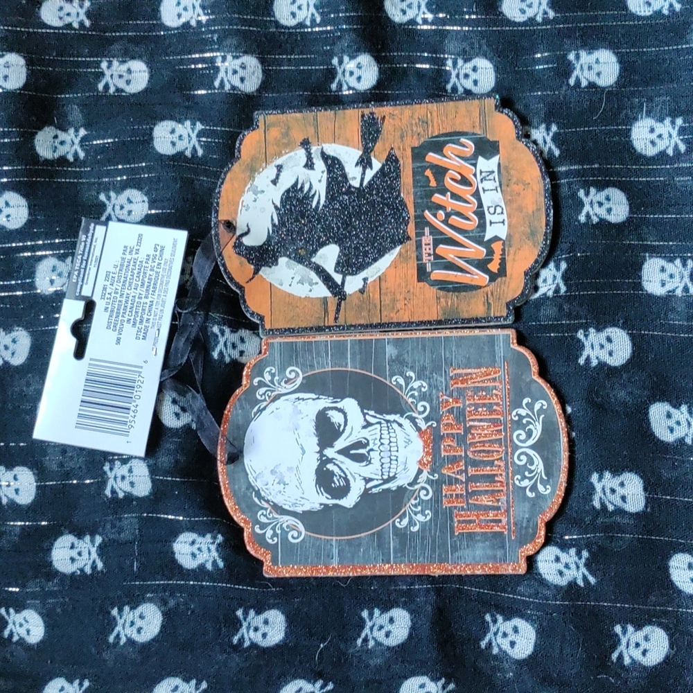 🎃 HALLOWEEN👻 DECORATIONS☠️🧿2PC.⚰️🪬SET - Picture 1 of 7